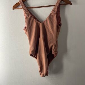 Gooseberry Tan One-Piece Swimsuit NWT